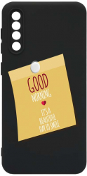Husa Bestcase comp cu Samsung Galaxy A50 / Galaxy A30s Good Morning Sticker SLIM 1.2MM Microfibra prot cam PB 48 