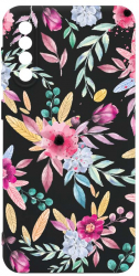Husa Bestcase comp cu Samsung Galaxy A50 / Galaxy A30s Happy Flowers SLIM 1.2MM Microfibra prot cam PB 69 