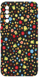Husa Bestcase comp cu Samsung Galaxy A50 / Galaxy A30s Happy Little Flowers SLIM 1.2MM Microfibra prot cam PB 501 