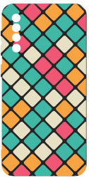 Husa Bestcase comp cu Samsung Galaxy A50 / Galaxy A30s Mozaic SLIM 1.2MM Microfibra prot cam PB 123 