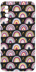 Husa Bestcase comp cu Samsung Galaxy A50 / Galaxy A30s Rainbow Hand Drawn SLIM 1.2MM Microfibra prot cam PB 839 