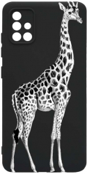Husa Bestcase comp cu Samsung Galaxy A51 Giraffe SLIM 1.2MM Microfibra prot cam PB 175 