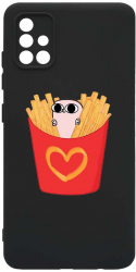 Husa Bestcase comp cu Samsung Galaxy A51 I Love Chips SLIM 1.2MM Microfibra prot cam PB 602 