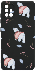 Husa Bestcase comp cu Samsung Galaxy A51 Ice Bear Pattern SLIM 1.2MM Microfibra prot cam PB 969 