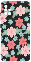 Husa Bestcase comp cu Samsung Galaxy A51 Pastel Colors Collection Flowers SLIM 1.2MM Microfibra prot cam PB 515 