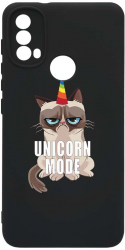 Husa Bestcase comp cu Samsung Moto E20 / E30 / E40 Grumpy Unicorn Mode SLIM 1.2MM Microfibra prot cam PB 654 