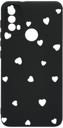 Husa Bestcase comp cu Samsung Moto E20 / E30 / E40 Heart Pattern SLIM 1.2MM Microfibra prot cam PB 1041 