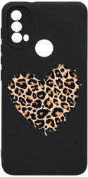 Husa Bestcase comp cu Samsung Moto E20 / E30 / E40 Leopard Heart SLIM 1.2MM Microfibra prot cam PB 761 