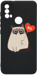 Husa Bestcase comp cu Samsung Moto E20 / E30 / E40 Meme - Grumpy Says No SLIM 1.2MM Microfibra prot cam PB 657