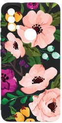 Husa Bestcase comp cu Samsung Moto E20 / E30 / E40 Pastel Flowers SLIM 1.2MM Microfibra prot cam PB 629 