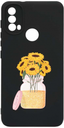 Husa Bestcase comp cu Samsung Moto E20 / E30 / E40 Sun Flower SLIM 1.2MM Microfibra prot cam PB 639 
