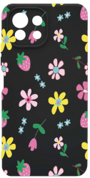 Husa Bestcase comp cu Xiaomi Mi 11 Lite Flowers SLIM 1.2MM Microfibra prot cam PB 687 
