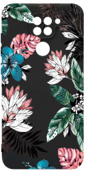Husa Bestcase comp cu Xiaomi Redmi Note 9 Pastel Colors - Flowers SLIM 1.2MM Microfibra prot cam PB 500 