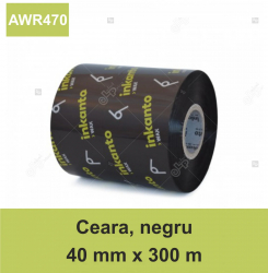 Ribon ARMOR Inkanto AWR470 ceara wax negru 40mmX300M OUT 