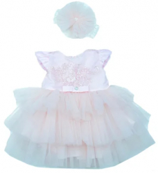 Set 2 piese pentru fete Mini Junior REF-001-62-cm-1-3-luni Roz 
