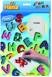 LITERE - 2000 margele HAMA MIDI in cutie cu agatator 