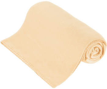 Patura Fleece Polar Material Moale si Pufos Cocolino Dimensiune 130x150 cm pentru Patut Copii Culoare Crem