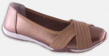 Balerini din piele Confort bronz 38 
