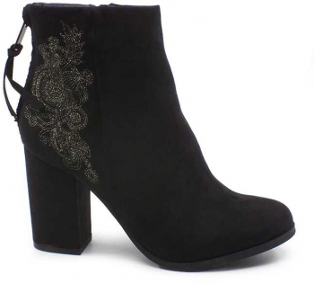 Botine femei Confort textil negru 39 