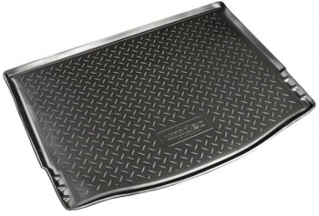 Covor pentru Portbagaj tip Tavita Compatibil cu Ford Focus III 2011-2018 Hatchback Material Flexibil Culoare Negru