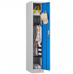 Vestiar metalic Premium 1 usa color albastru 300x450x1800 mm LxlxH neasamblat Extra Plus 