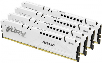 Memorie Kingston FURY Beast White 128GB DDR5 5200MHz CL40 Quad Channel Kit 