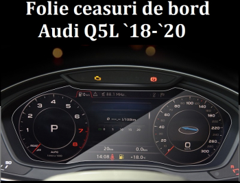 Folie sticla securizata pentru ecran ceasuri ce bord cu configuratie inalta GIDA-CRIS GC124 compatibil Audi Q5L 2018-2020 