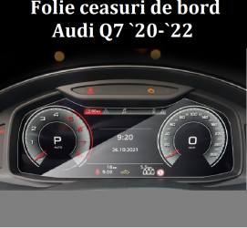 Folie sticla securizata pentru ecran ceasuri de bord GIDA-CRIS GC127 compatibil Audi Q7 2020-2022 