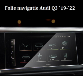 Folie sticla securizata pentru ecran navigatie GIDA-CRIS GC117 compatibil Audi Q3 intre anii 2019-2022 
