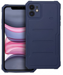 Husa Compatibila cu Apple iPhone 12 iberry Heavy Duty Silicon Antisoc Albastru 