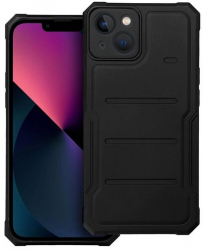 Husa Compatibila cu Apple iPhone 13 iberry Heavy Duty Silicon Antisoc Negru 