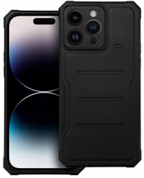 Husa Compatibila cu Apple iPhone 13 Pro Max iberry Heavy Duty Silicon Antisoc Negru 