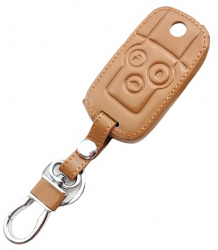 Husa din piele ecologica maro pentru cheie Honda Accord City Civic Crv 