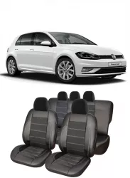 Huse scaune auto Alcantara VW Golf 7 Piele si catifea 