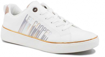 Pantofi dama piele sintetica Lee Cooper alb 38 