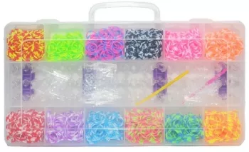 Set creativ elastice 2400 piese/cutie 