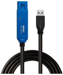 Cablu periferice LINDY Active Extension Pro USB 3.0 Male tip A - USB 3.0 Female tip A 8m negru 