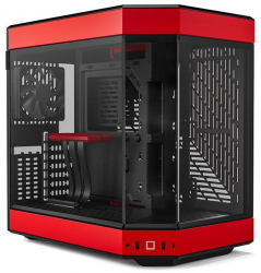 Carcasa HYTE Y60 Premium ATX 3 elemente sticla securizata dual-chamber riser PCIe inclus Rosu CS-HYTE-Y60-BR