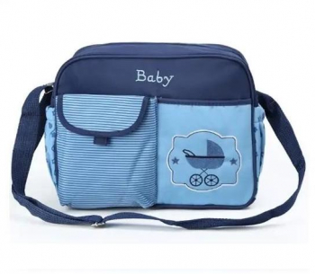 Geanta carucior bebelusi Luna Flower Blue