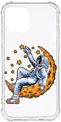 Husa BestCase Compatibila Cu Xiaomi Mi 11 Lite 5G / 4G Astronaut On Moon 1.5MM Slim Anti Shock AS 1001 