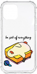 Husa BestCase Compatibila Cu Apple iPhone 11 Im Sick Of Everything 1.5MM Slim Anti Shock AS 999 