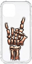 Husa BestCase Compatibila Cu Apple iPhone 12 Mini Skeleton Hand FU 1.5MM Slim Anti Shock AS 964 