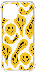 Husa BestCase Compatibila Cu Apple iPhone 11 Yellow Acid Smiley 1.5MM Slim Anti Shock AS 1052 