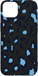Husa BestCase Compatibila Cu Apple iPhone 11 Blue Leopard Pattern 0.8MM Slim Negru B 1032 