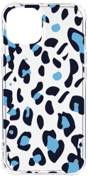 Husa BestCase Compatibila Cu Apple iPhone 13 Mini Blue Leopard Pattern 1.5MM Slim Anti Shock AS 1032 