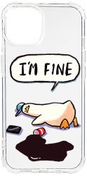 Husa BestCase Compatibila Cu Apple iPhone 13 Pro Max Duck Life - Im Fine 1.5MM Slim Anti Shock AS 963 