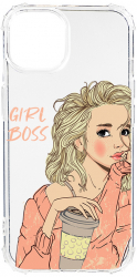 Husa BestCase Compatibila Cu Apple iPhone 13 Pro Max Girl Boss 1.5MM Slim Anti Shock AS 1009 