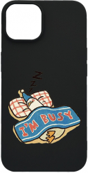 Husa BestCase Compatibila Cu Apple iPhone 11 Im Busy 0.8MM Slim Negru B 1016 