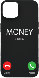 Husa BestCase Compatibila Cu Apple iPhone 13 Money Is Calling 0.8MM Slim Negru B 986 