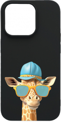 Husa BestCase Compatibila Cu Apple iPhone 13 Pro Max Cool Giraffe 0.8MM Slim Negru B 1007 